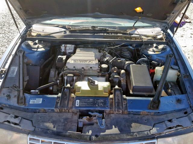 2G1WL54T5L9155228 - 1990 CHEVROLET LUMINA BLUE photo 7