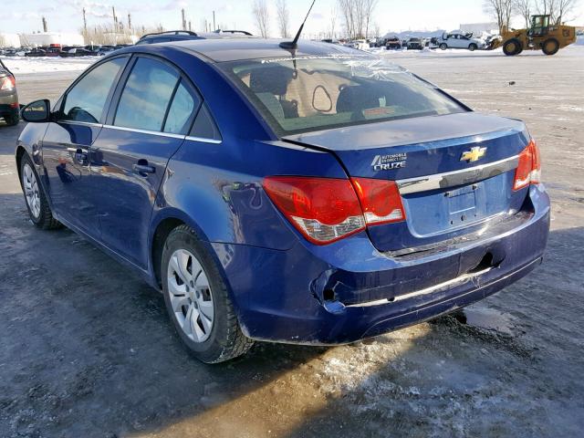 1G1PC5SHXC7348611 - 2012 CHEVROLET CRUZE LS BLUE photo 3