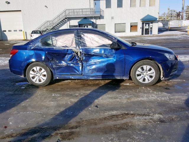 1G1PC5SHXC7348611 - 2012 CHEVROLET CRUZE LS BLUE photo 9