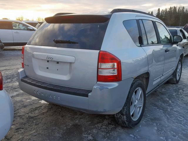 1J8FF47W98D680391 - 2008 JEEP COMPASS SP SILVER photo 4