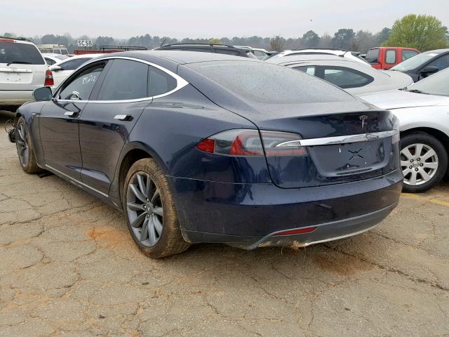 5YJSA1H27FFP70398 - 2015 TESLA MODEL S 85 BLACK photo 3