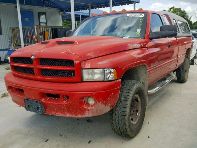 3B7KF2364XG191026 - 1999 DODGE RAM 2500 RED photo 2