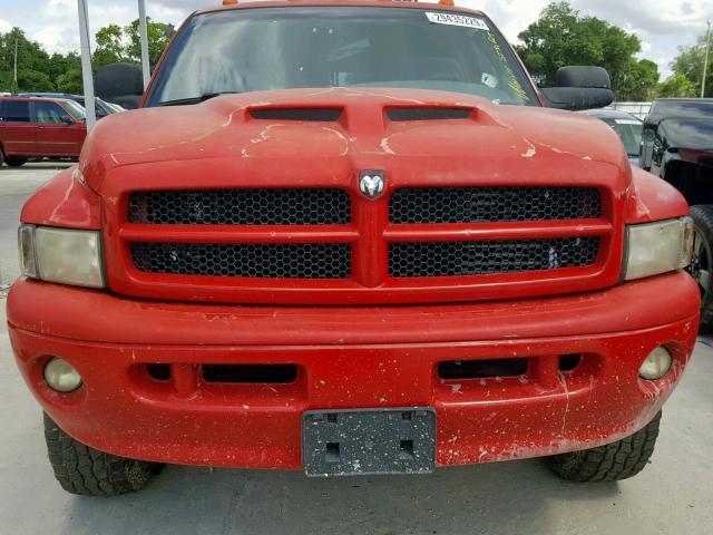 3B7KF2364XG191026 - 1999 DODGE RAM 2500 RED photo 9