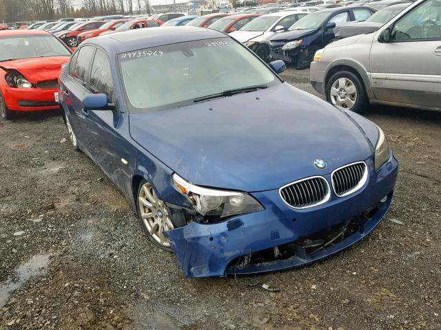 WBANB53507CN93708 - 2007 BMW 550 I BLUE photo 1