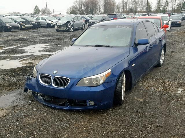 WBANB53507CN93708 - 2007 BMW 550 I BLUE photo 2