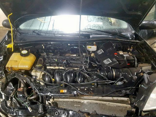 1FAFP34N87W197946 - 2007 FORD FOCUS ZX4 BLACK photo 7