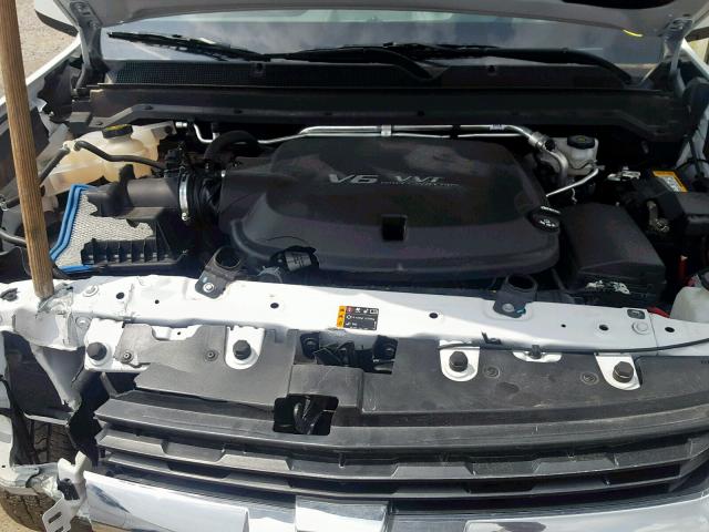 1GCGSCENXK1116706 - 2019 CHEVROLET COLORADO L WHITE photo 7