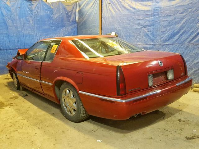 1G6ET1291VU608255 - 1997 CADILLAC ELDORADO T RED photo 3