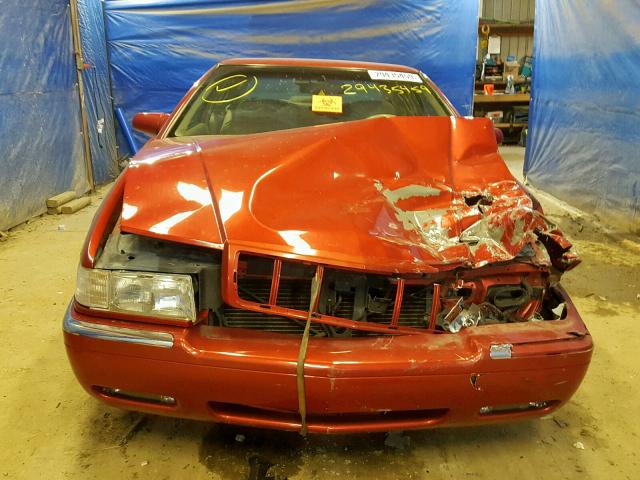 1G6ET1291VU608255 - 1997 CADILLAC ELDORADO T RED photo 9