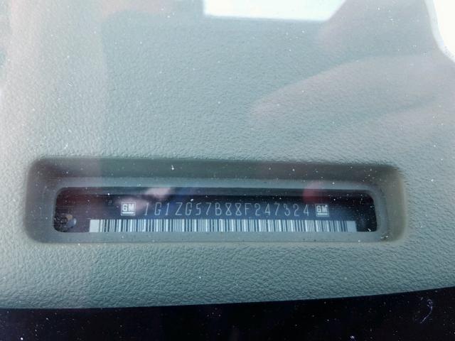 1G1ZG57B88F247324 - 2008 CHEVROLET MALIBU LS 灰色 照片 10