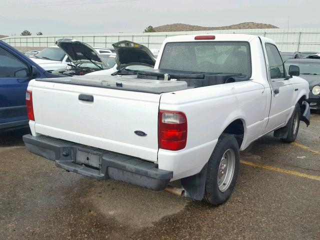 1FTYR10U92PB54394 - 2002 FORD RANGER WHITE photo 4