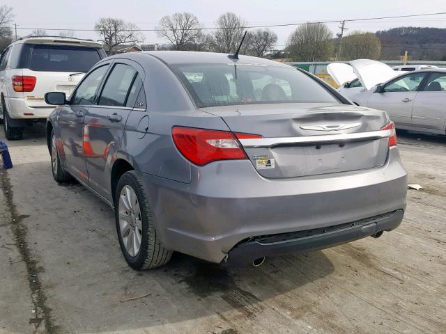 1C3CCBBGXDN703290 - 2013 CHRYSLER 200 TOURIN GRAY photo 3