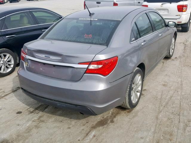 1C3CCBBGXDN703290 - 2013 CHRYSLER 200 TOURIN GRAY photo 4