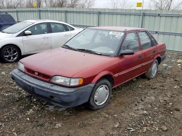 1Y1SK5460NZ005650 - 1992 GEO PRIZM BASE كستنائي صورة 2