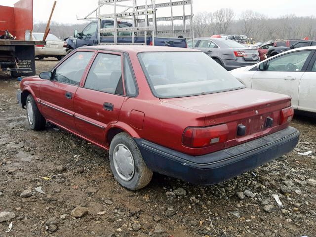 1Y1SK5460NZ005650 - 1992 GEO PRIZM BASE كستنائي صورة 3