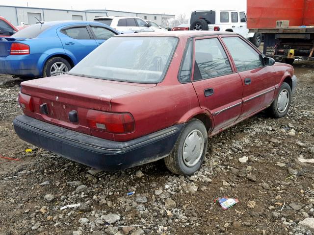1Y1SK5460NZ005650 - 1992 GEO PRIZM BASE كستنائي صورة 4