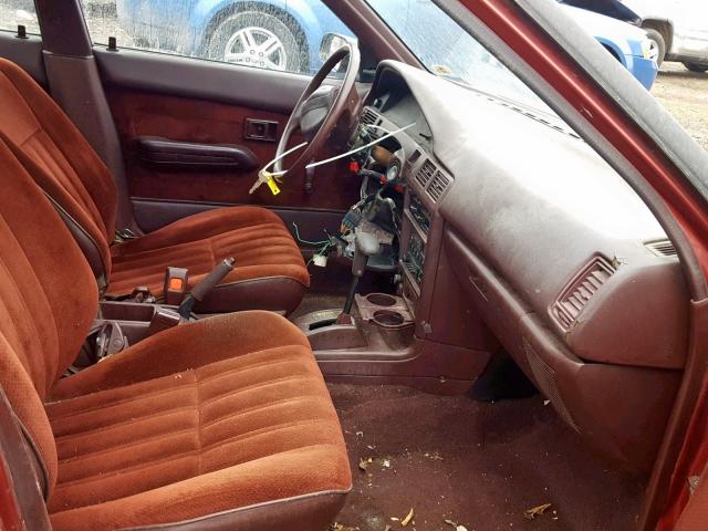 1Y1SK5460NZ005650 - 1992 GEO PRIZM BASE كستنائي صورة 5