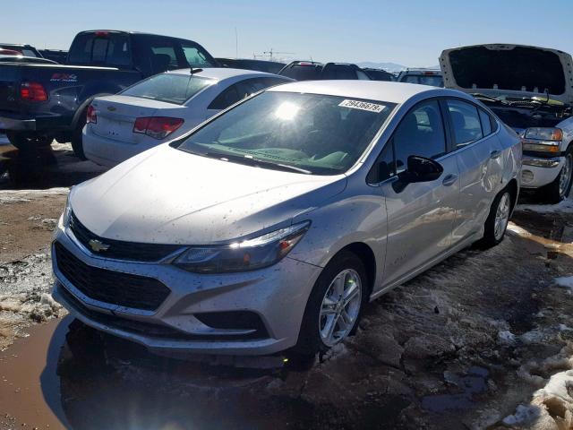 1G1BE5SM3J7241608 - 2018 CHEVROLET CRUZE LT SILVER photo 2