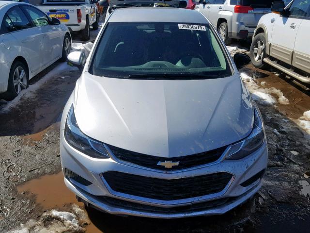 1G1BE5SM3J7241608 - 2018 CHEVROLET CRUZE LT SILVER photo 9