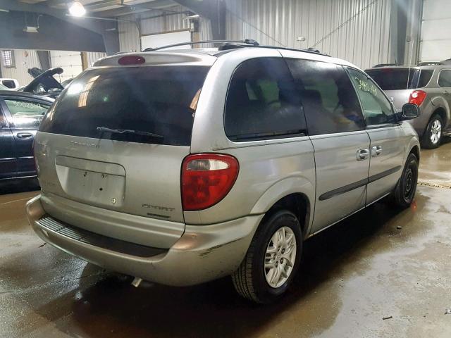 1D4GP45373B165446 - 2003 DODGE CARAVAN SP SILVER photo 4