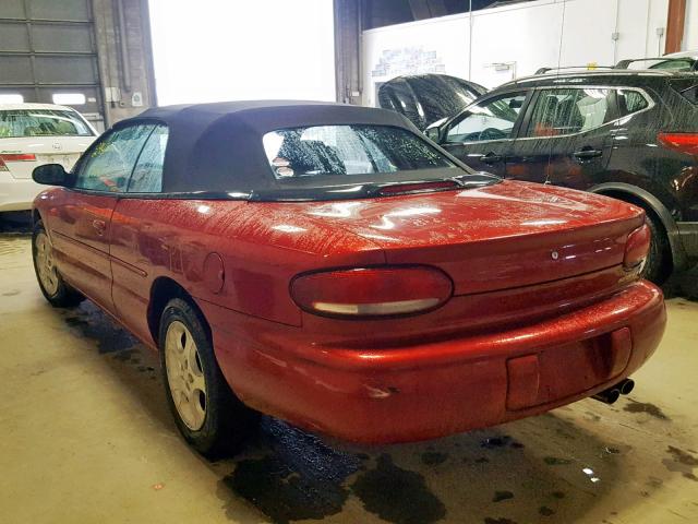 3C3EL55H5YT268182 - 2000 CHRYSLER SEBRING JX RED photo 3