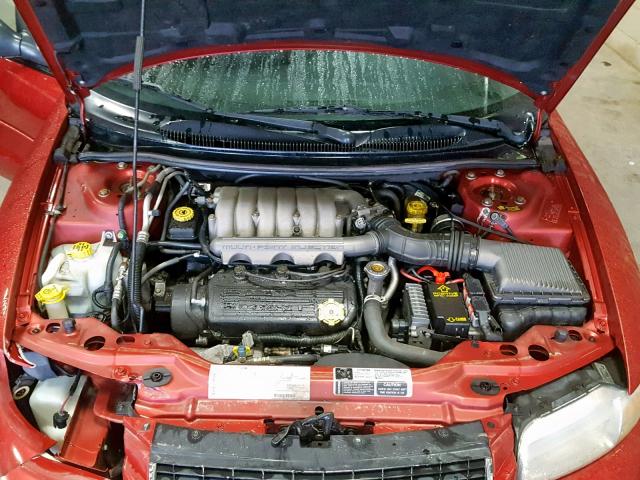 3C3EL55H5YT268182 - 2000 CHRYSLER SEBRING JX RED photo 7