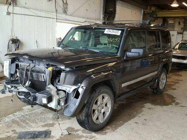 1J8HG58286C346542 - 2006 JEEP COMMANDER BLACK photo 2