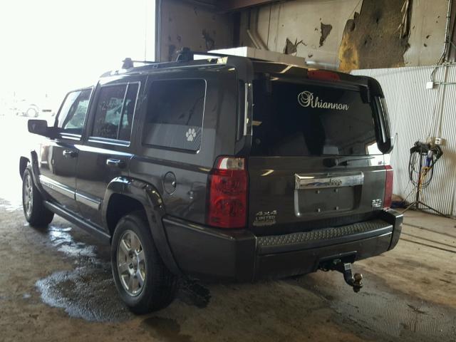 1J8HG58286C346542 - 2006 JEEP COMMANDER BLACK photo 3