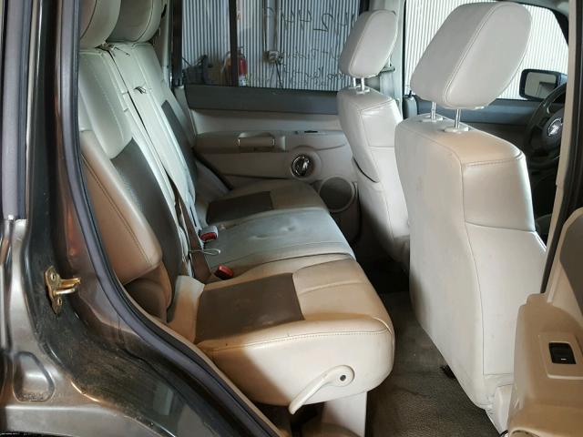 1J8HG58286C346542 - 2006 JEEP COMMANDER BLACK photo 6