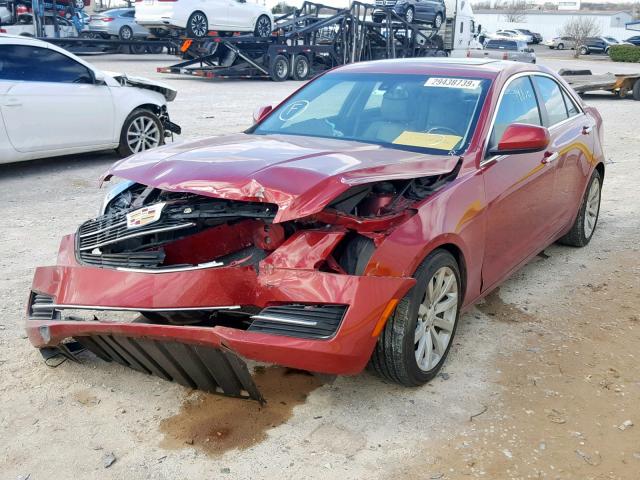 1G6AA5RX8H0139239 - 2017 CADILLAC ATS RED photo 2