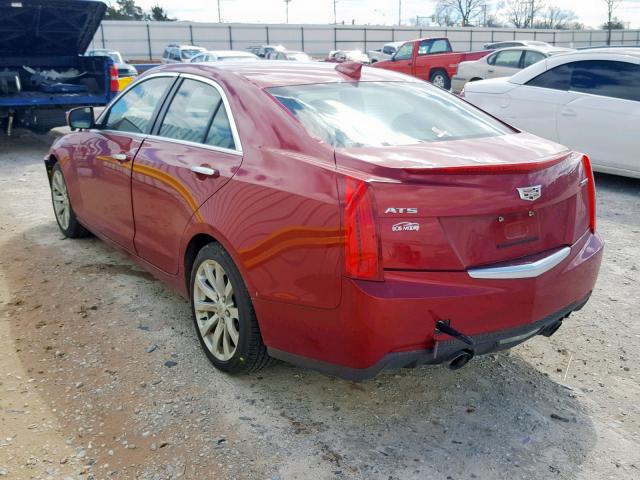 1G6AA5RX8H0139239 - 2017 CADILLAC ATS RED photo 3