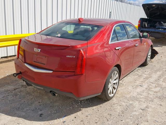 1G6AA5RX8H0139239 - 2017 CADILLAC ATS RED photo 4