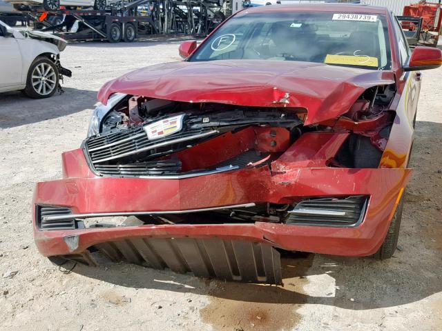 1G6AA5RX8H0139239 - 2017 CADILLAC ATS RED photo 9