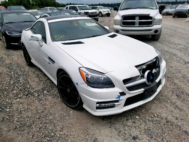 WDDPK5HA3FF111916 - 2015 MERCEDES-BENZ SLK 350 WHITE photo 1