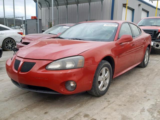 2G2WP552381104273 - 2008 PONTIAC GRAND PRIX RED photo 2