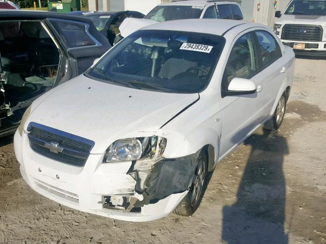 KL1TG56657B105138 - 2007 CHEVROLET AVEO LT WHITE photo 2