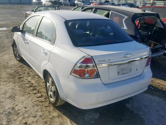 KL1TG56657B105138 - 2007 CHEVROLET AVEO LT WHITE photo 3