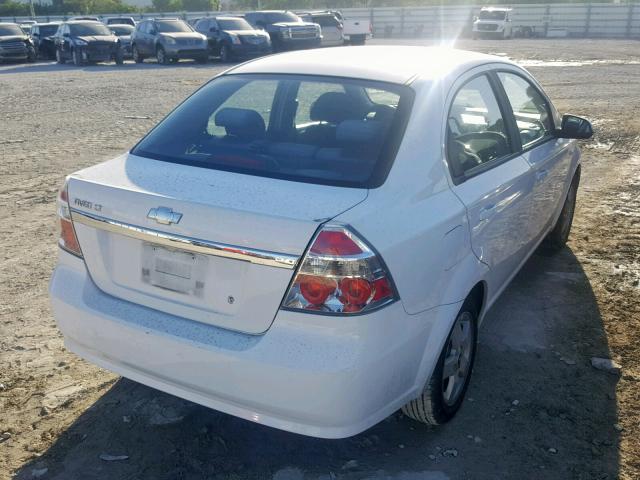 KL1TG56657B105138 - 2007 CHEVROLET AVEO LT WHITE photo 4