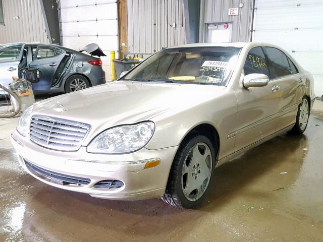 WDBNG76J33A322302 - 2003 MERCEDES-BENZ S 600 GOLD photo 2