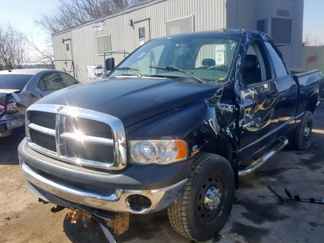 3D7KS28C45G739460 - 2005 DODGE RAM 2500 S BLACK photo 2