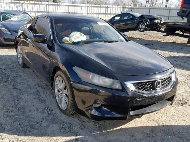 1HGCS21808A008940 - 2008 HONDA ACCORD EXL BLACK photo 1