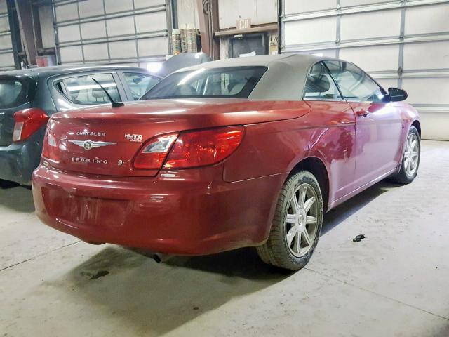 1C3LC55D79N568649 - 2009 CHRYSLER SEBRING TO RED photo 4