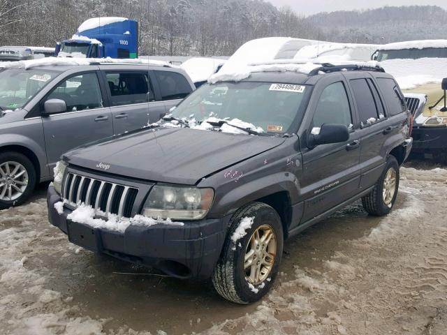 1J4GW48S94C393151 - 2004 JEEP GRAND CHER GRAY photo 2