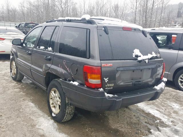 1J4GW48S94C393151 - 2004 JEEP GRAND CHER GRAY photo 3