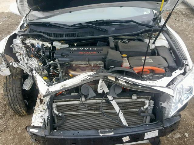 4T1BB46K29U103781 - 2009 TOYOTA CAMRY HYBR WHITE photo 7