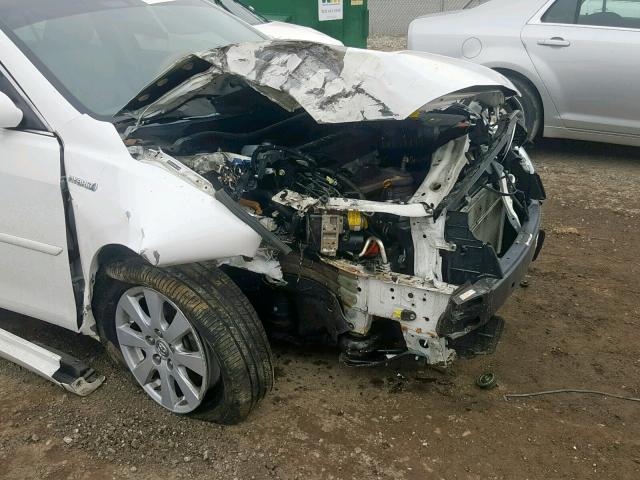 4T1BB46K29U103781 - 2009 TOYOTA CAMRY HYBR WHITE photo 9