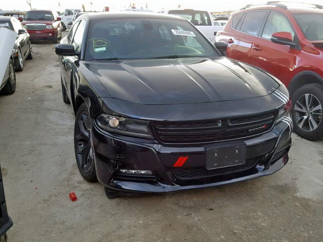 2C3CDXHGXFH791027 - 2015 DODGE CHARGER SX BLACK photo 1