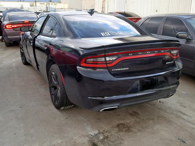 2C3CDXHGXFH791027 - 2015 DODGE CHARGER SX BLACK photo 3