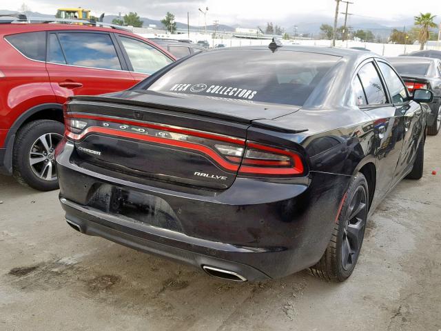 2C3CDXHGXFH791027 - 2015 DODGE CHARGER SX BLACK photo 4