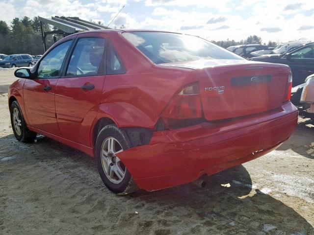 1FAFP34N47W309402 - 2007 FORD FOCUS ZX4 RED photo 3